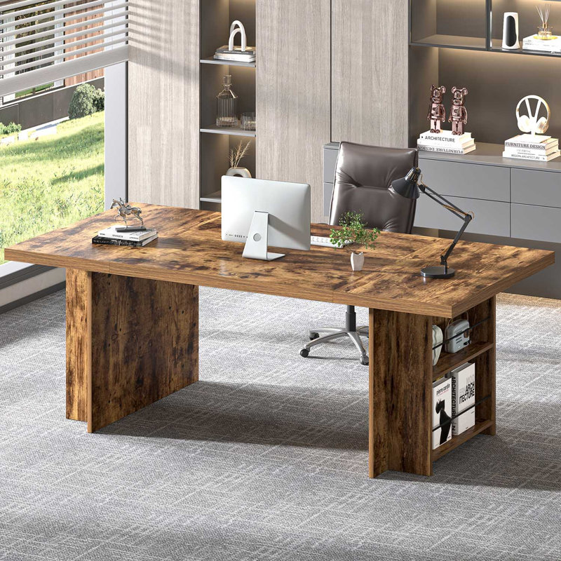 Bureau de direction 70 po Hulstein, brun, Brown