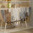 Semi-Circle Painted Solid Wood Accent Cabinet