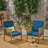 Outdoor Wood Club Chairs Pair - Comfortable For Long Hours Of 2 And Attractive-1576395338-1576395332