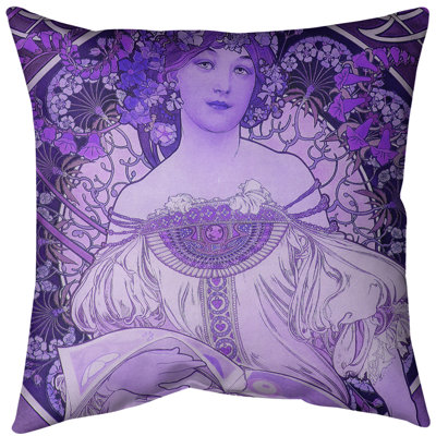 Oreiller en dollar alphonse mucha bougon reading
