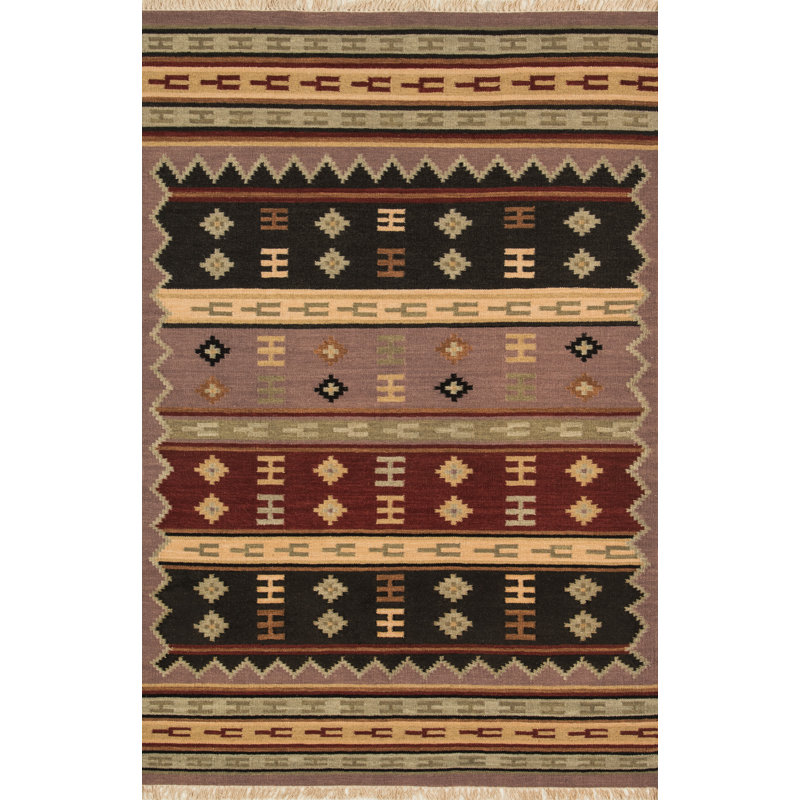 ProGarage Wool Southwestern Indoor Rug, Rectangle 5' x 8'
