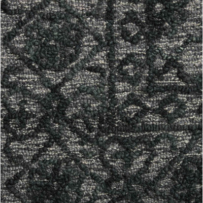 Millcreek Smoke Black Hand-Tufted Wool Oriental Rug