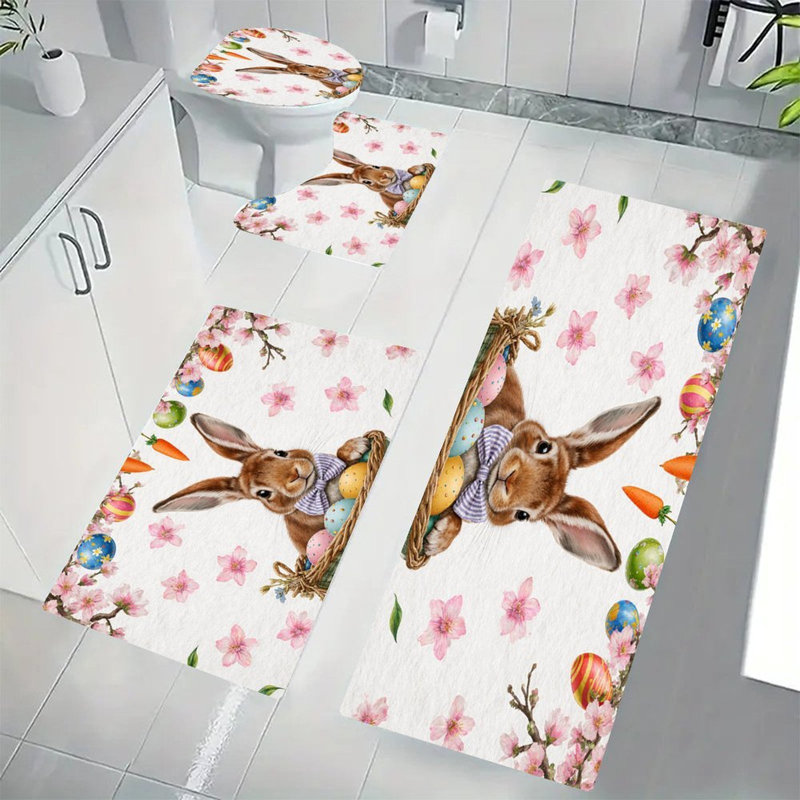 Ensemble de tapis de bain 4 pièces
