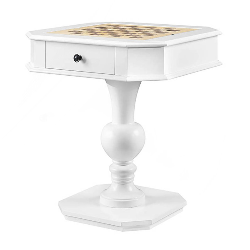 Table de jeu avec 2 tiroirs, H 30,5 po x L 28,5 po x l 28,5 po