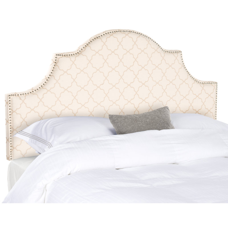 Upholstered Cotton Blend Panel Headboard