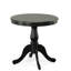 Table de salle à manger ronde classique noire de 36 pouces avec base piédestal compacte-1212834665-1328360581