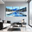 «Winter forest Snowy Mountains Reflect In River Water», ensemble de 3 impressions sur toile-1427916355