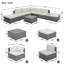 Ensemble de meubles de patio 8 pièces pour l'extérieur-238743606-238743608