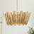 3 - Light Unique/Statement Rustic Drum Chandelier-62270329