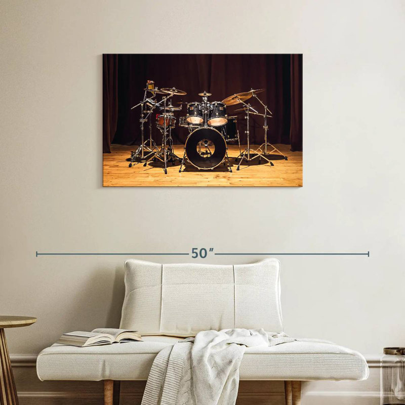 Abarca Drum Set On Stage, 24" H x 36" W