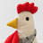 Stuffed Rooster Toy, Farmhouse Fabric Hen Figurine for Shelf, Doorway, Children’s Room, or Playful Home Decoration