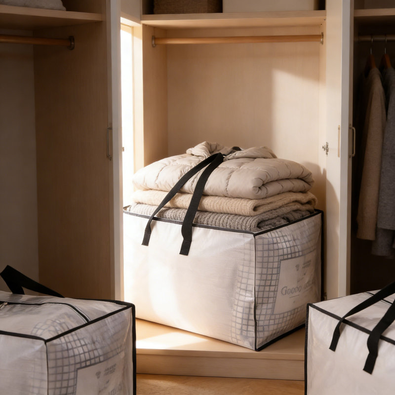 Heavy Duty Moving Bags With Reinforced Zippers, 6 Pack Extra Large Storage Totes, Foldable Space Saving Alternative To Moving Boxes, Durable Semi-Transparent Design