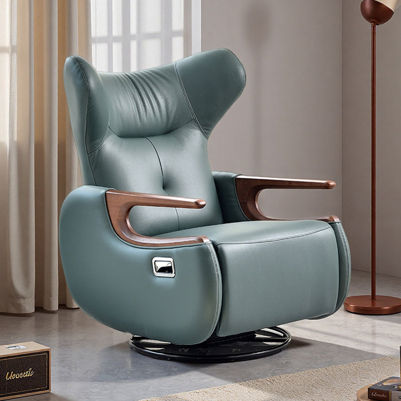 Fauteuil inclinable rotatif fonctionnel Living, Bleu