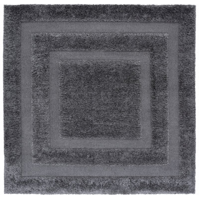 Assar Geometric Gray Area Rug