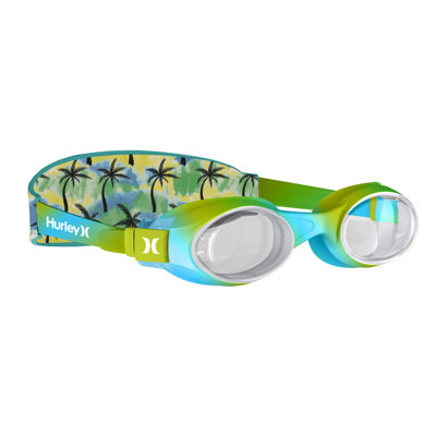 Hurley Kids Green Camo Swim Goggle with Neoprene Backstrap