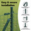 Vidaxl Fence With Posts Steel-116798132-116798137