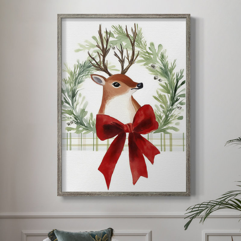 «Christmas Holiday Art XC», reproduction encadrée - bois massif, H 11 po x l 9 po