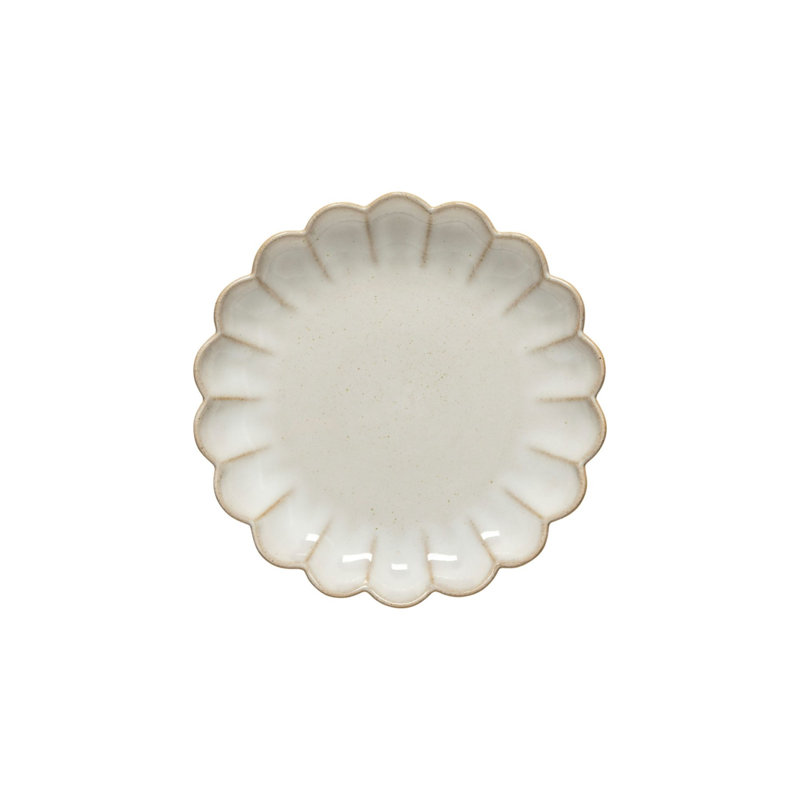 Marrakesh Stoneware Salad/Dessert Plate, Sable White