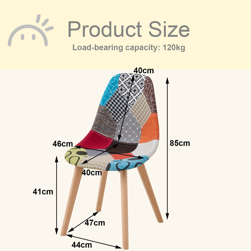 Galvez Upholstered Dining Chair, Multicolor