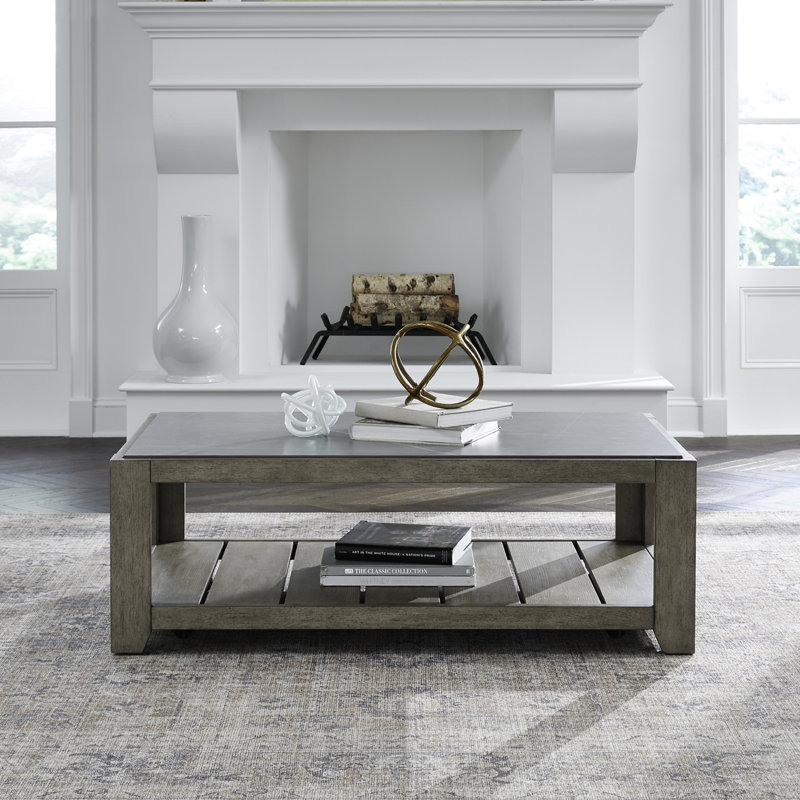 Shimeck Cocktail Table w/ Casters