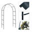 Arche de jardin en métal 7 pi 8 po x l 4 pi 5 po, vert foncé-823132110