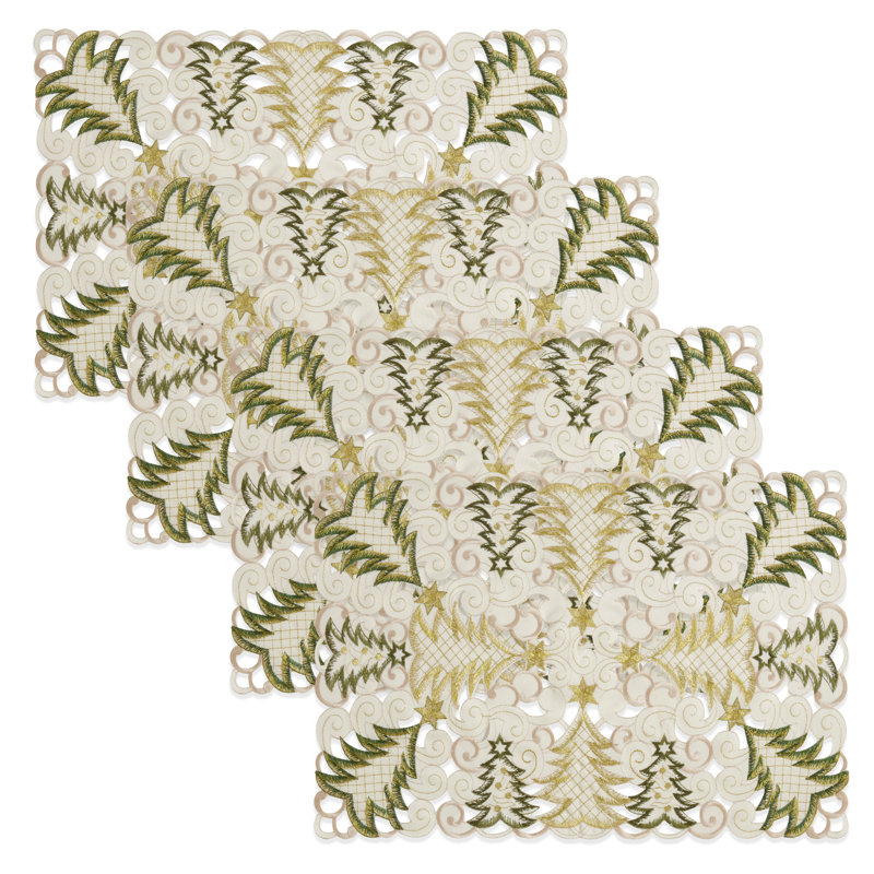 Récapitulatif 20" christmas tree nappe Rameriz, Blanc