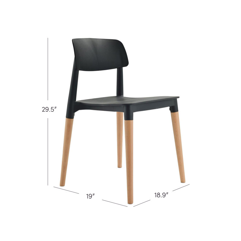 Chaise d'appoint Jago, Noir, 1