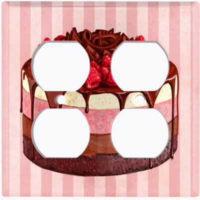 Food & Beverage 2 - Gang Duplex Outlet Standard Wall Plate