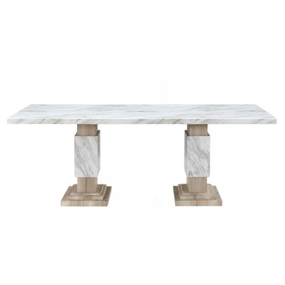 STACEY BEIGE DINING TABLE