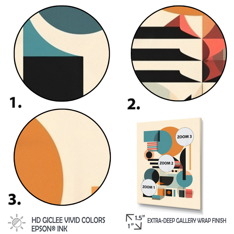 Espace contemplatif orange et bleu I - Minimalisme, art mural, salon, H 20 po x l 12 po x P 1 po