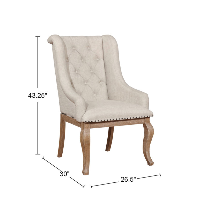 Ensemble de 2 fauteuils rembourrés en tissu
