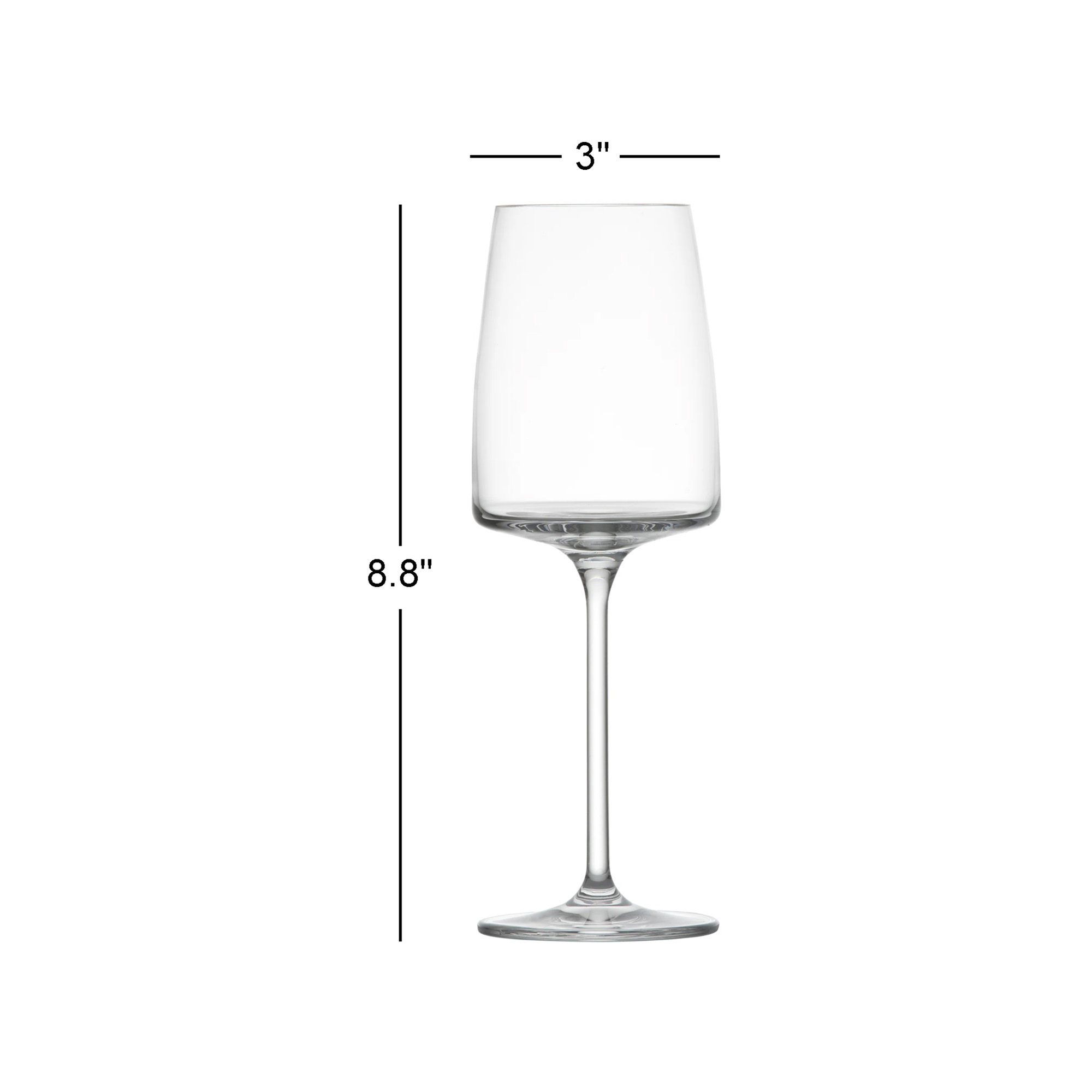 Sensa 12.3 oz. Crystal White Wine Glass, 12.3 Oz
