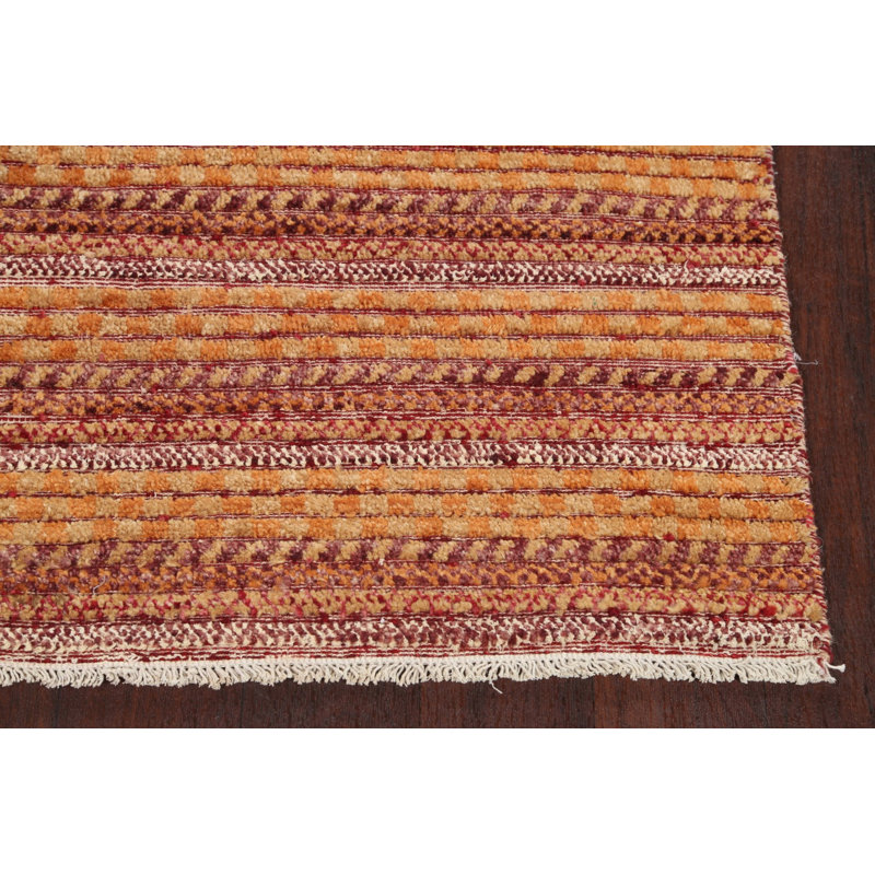 Striped Gabbeh  Oriental Runner Rug 3x8