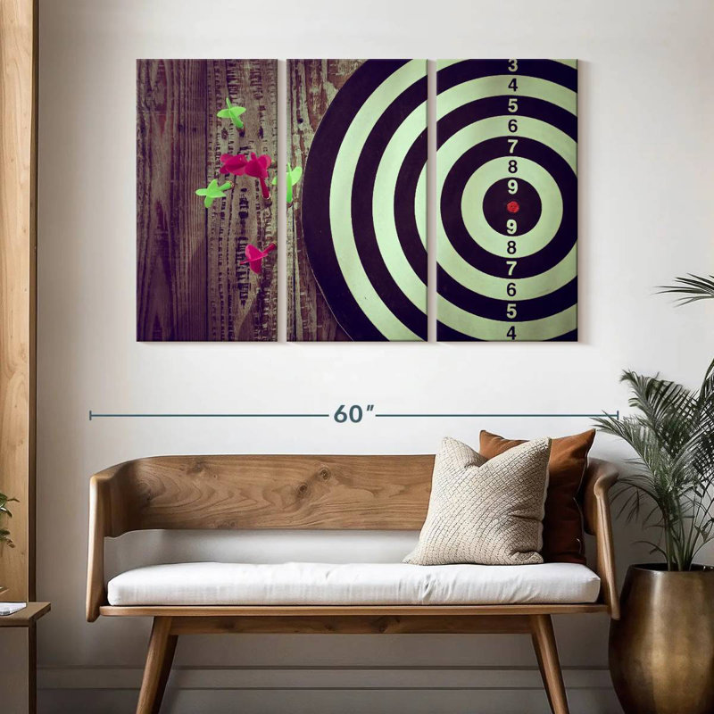 Senne Darts, 32" H x 50" W