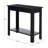 Narrow Side Table with Charging Station - Small End Table with 2 USB Ports, 2 Power Outlets, and Storage Shelf - Slim Nightstand for Living Room, Bedroom, or Small Spaces (BLACK)-941596107