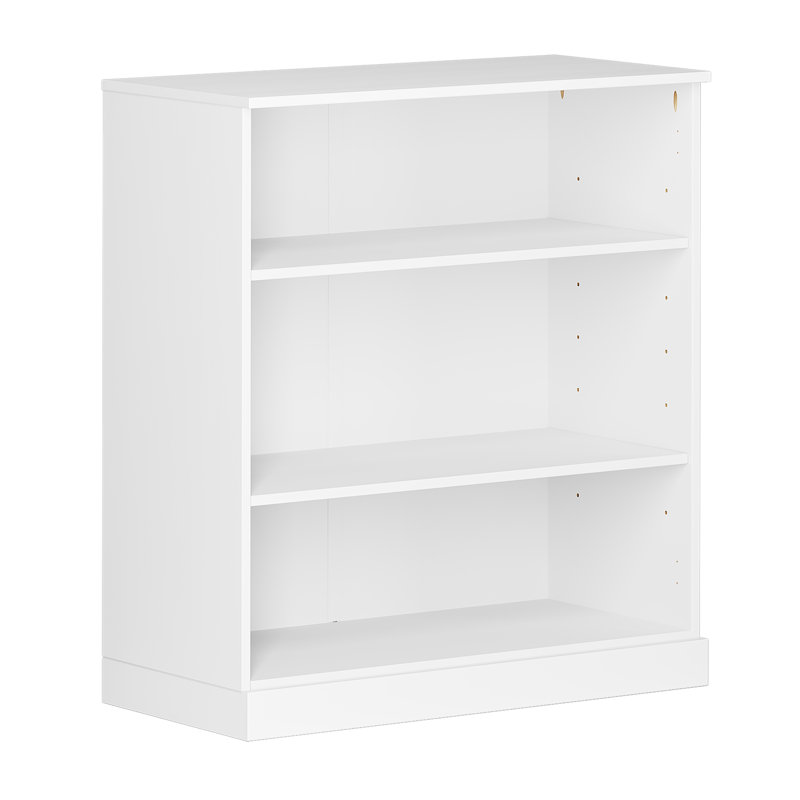 Solid Wood 3-Shelf Bookcase - Adjustable & Eco-Friendly