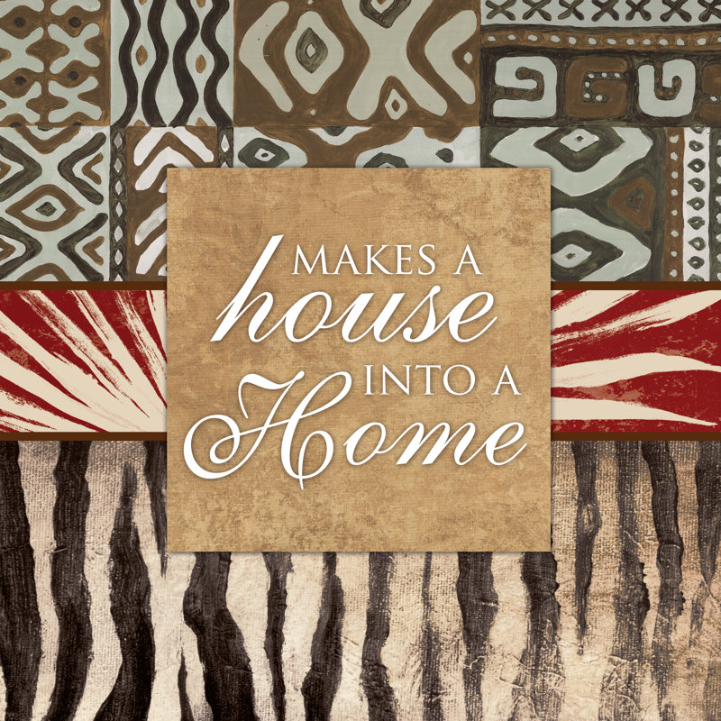 House Into Home - Wrapped Canvas Print, 30cm H x 30cm W x 3.8cm D
