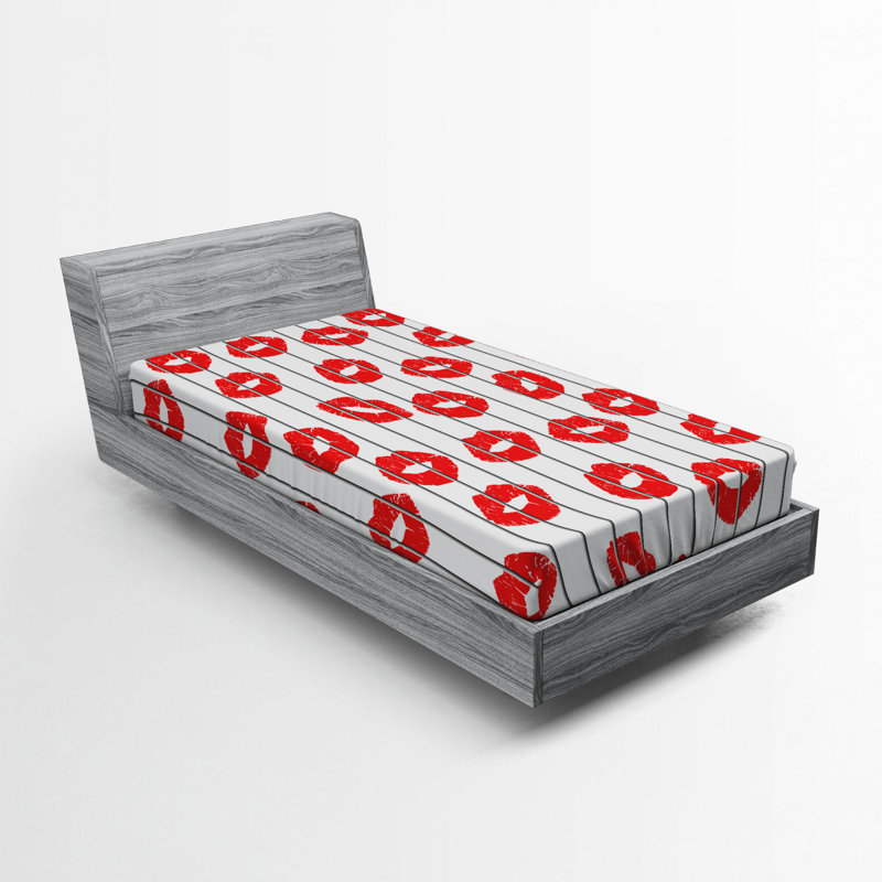 Drap-housse rayé glamour, Drap-housse de taille double