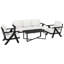 Ensemble de conversation d'extérieur en aluminium avec coussins 4 pièces-2141760240