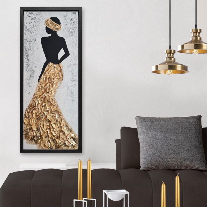 Peinture à l'huile décorative, H 12,6 po x l 36,22 po x P 1 po