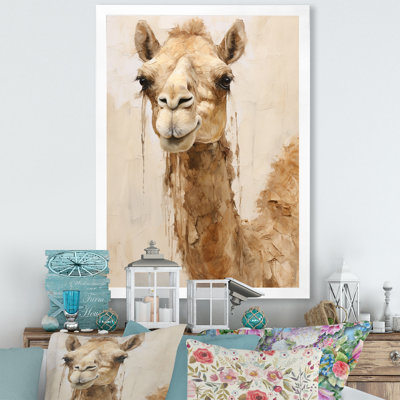 Minimalisme beige chameau II sur toile