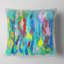 Motif floral multicolore dessiné à la main - coussin imprimé abstrait-30744964-30744968