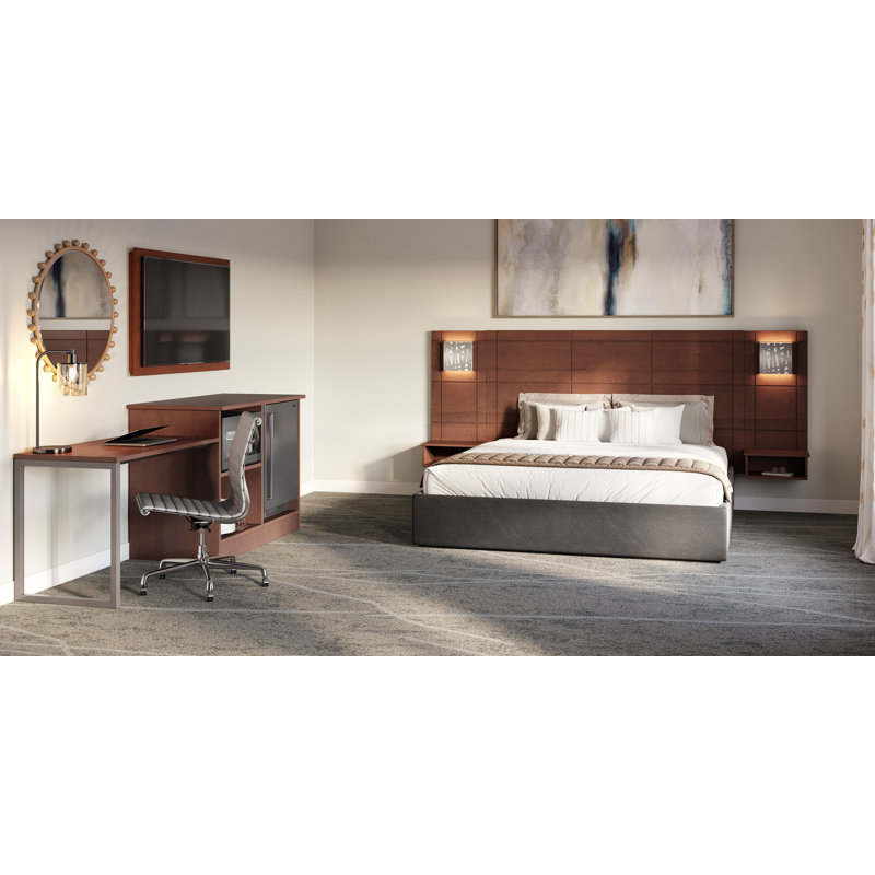 Credenza Desk, Shaker Cherry