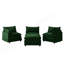 Canapé d'angle modulaire, canapé rembourré moelleux, 3 places avec pouf, canapé en L-1009757593