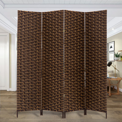 Teonni 70'' W x 70.5'' H 4 - Panel Folding Room Divider
