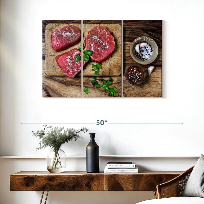 Morceaux de boeuf assaisonnés, H 24 po x l 38 po