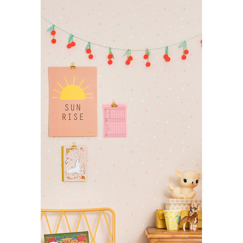 Papier peint rose pastel Stardust