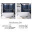 Baignoire de trempage autoportante 70,87 po x 35,43 po