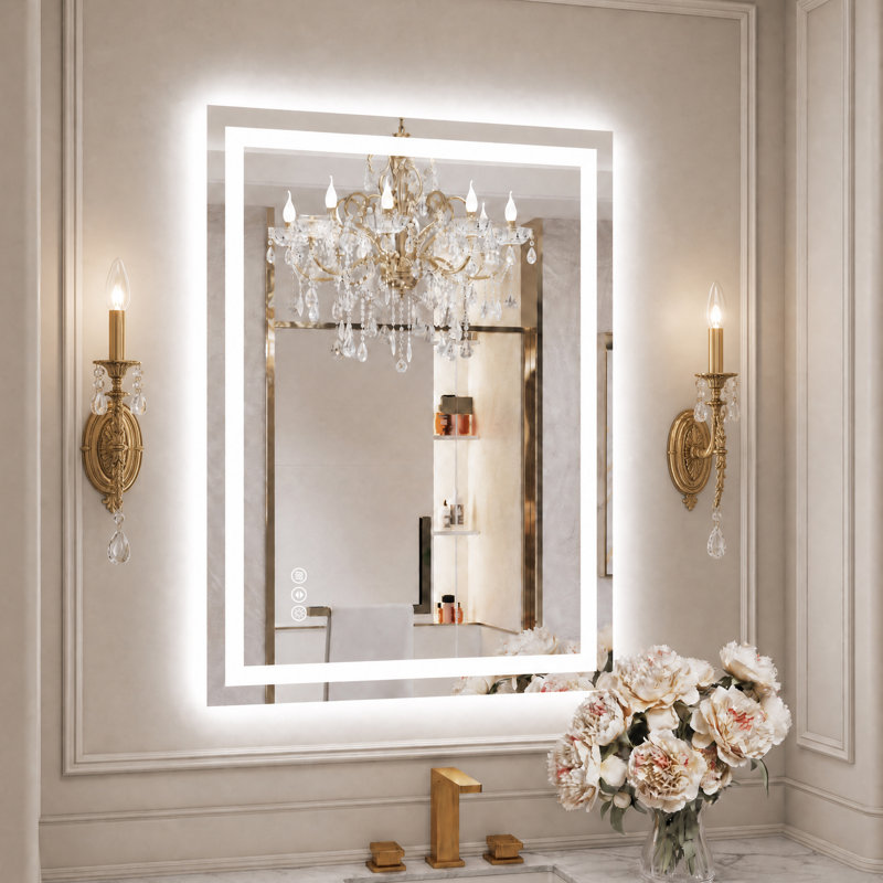 Miroir de salle de bain Lunara, 32 po x 24 po