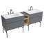 Robinet de salle de bain espacé avec ensemble de drain Studio S-57368840-35274593